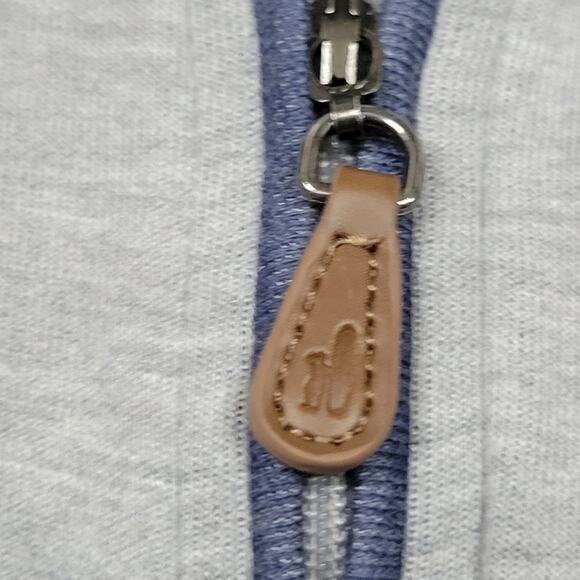 Johnnie-O Light Gray Quarter Zip Pullover Sweater Men's Golf Logo Size M - Picture 3 of 8